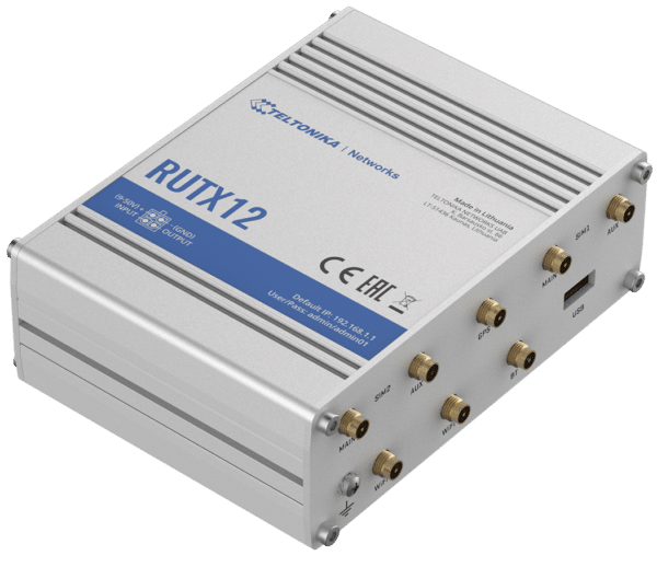 Teltonika RUTX12 4G CAT6 LTE Router for M2M IOT